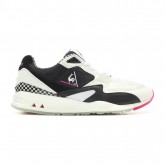 Acheter Le Coq Sportif R800 X T And C Checkers Blanc - Chaussures Baskets Basses Femme